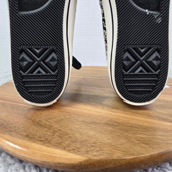 Converse Womens 9 CTAS All Star Ox Gemma Low Black White Oreo Y2K Daily Sneakers - Picture 10 of 12